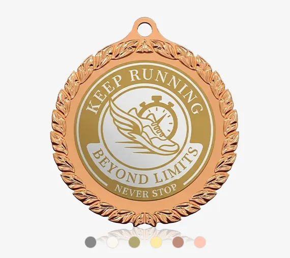 Award 3D Leaf Edge Custom Medals Award 3D Leaf Edge Custom Medals