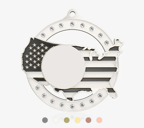 Custom Medals with Rhinestones Custom Medals with Rhinestones