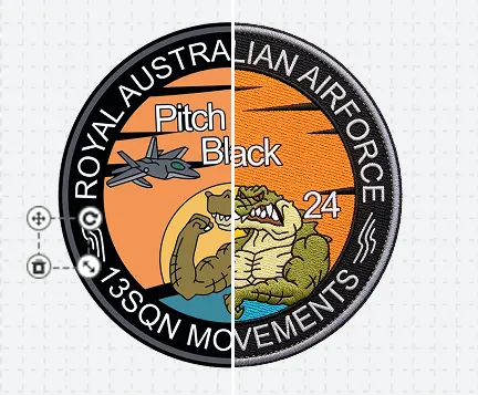 Air Force Patches Template