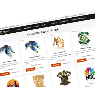 Choose pin style Choose pin style