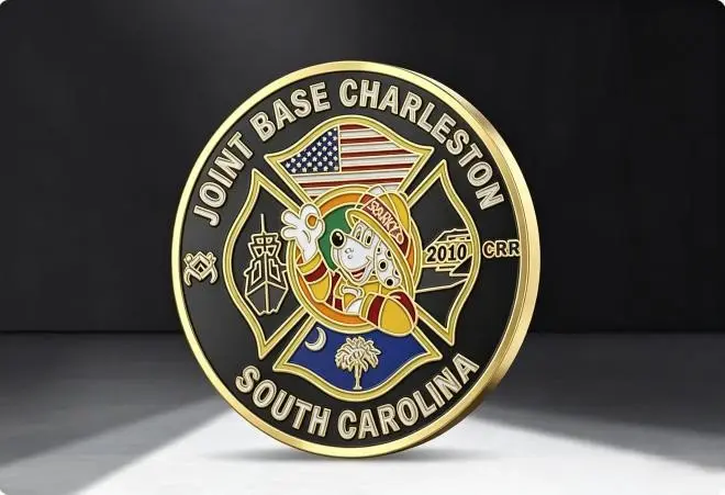 Hard Enamel Firefighter Coins