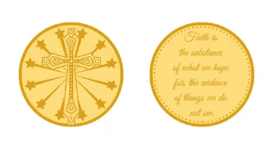 Hebrews Inspirational Christian Challenge Coins Hebrews Inspirational Christian Challenge Coins