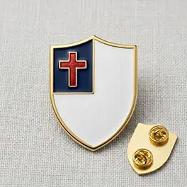 Christian flag pins