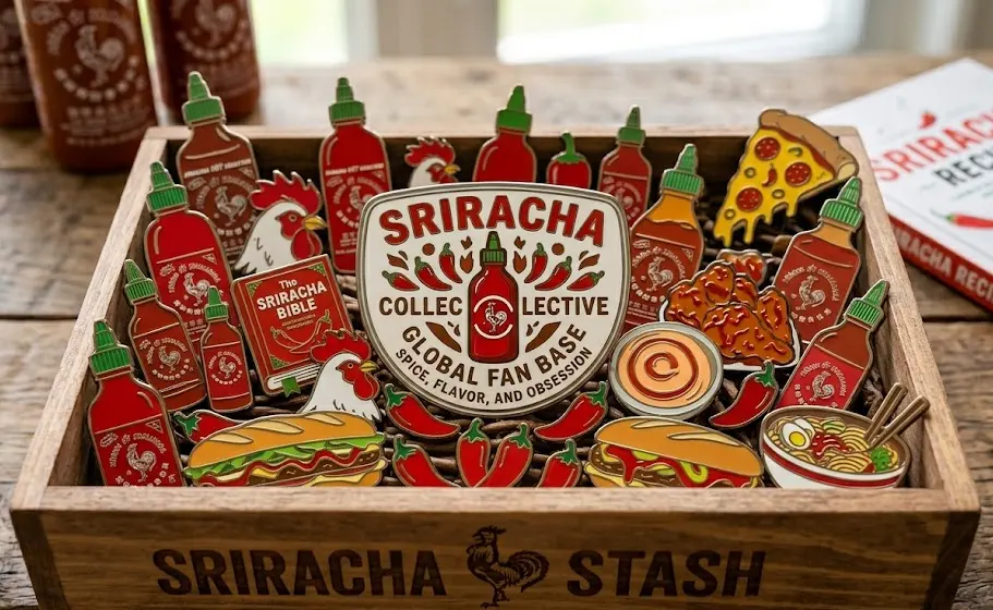 Sriracha Hot Sauce Pin Sriracha Hot Sauce Pin
