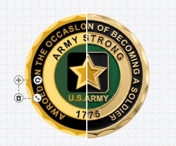 Army Coin Template Army Coin Template