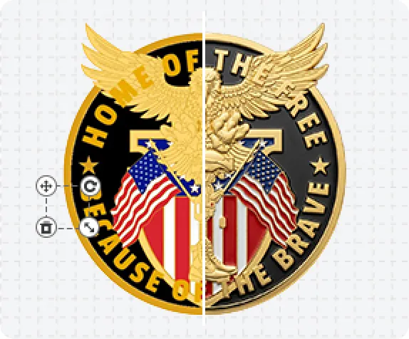 Military Coin Template Military Coin Template