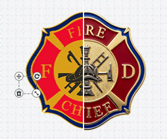 Firefighter Coin Template Firefighter Coin Template