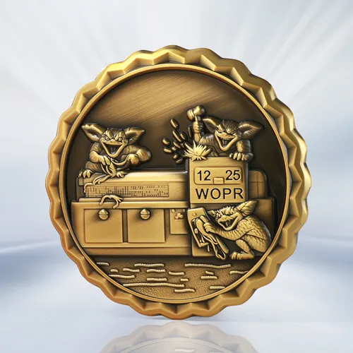 Gremlins Workshop Chaos 3D Challenge Coin Gremlins Workshop Chaos 3D Challenge Coin