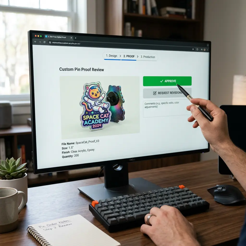 2D design effect of the badges