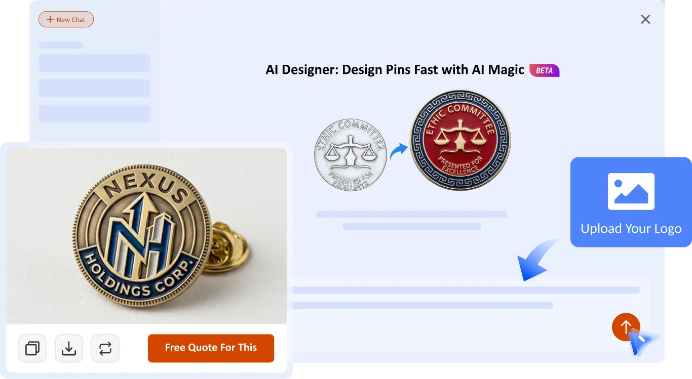 AI pin generator
