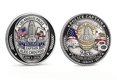 LAPD Retirement Challenge Coin