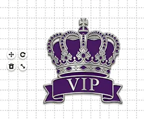 VIP Logo Pin Template VIP Logo Pin Template