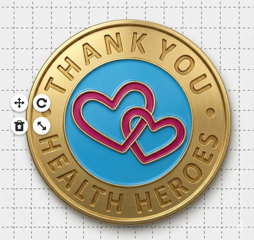 Public Service Pin Template Public Service Pin Template