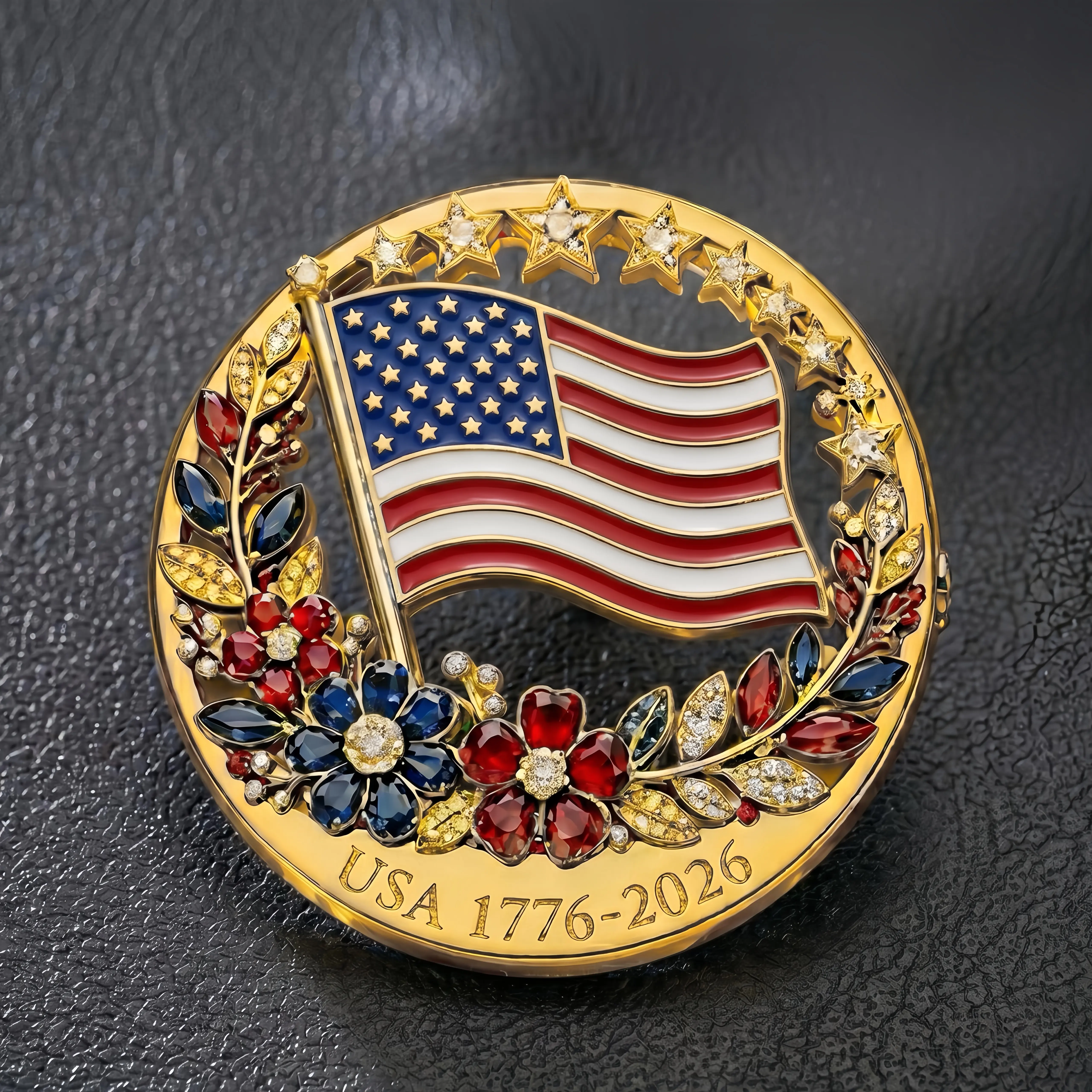Rhinestone flag pins Rhinestone flag pins