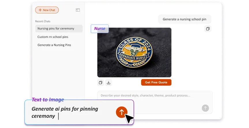 Free Text to Image Art AI Nursing Pins Generator Free Text to Image Art AI Nursing Pins Generator