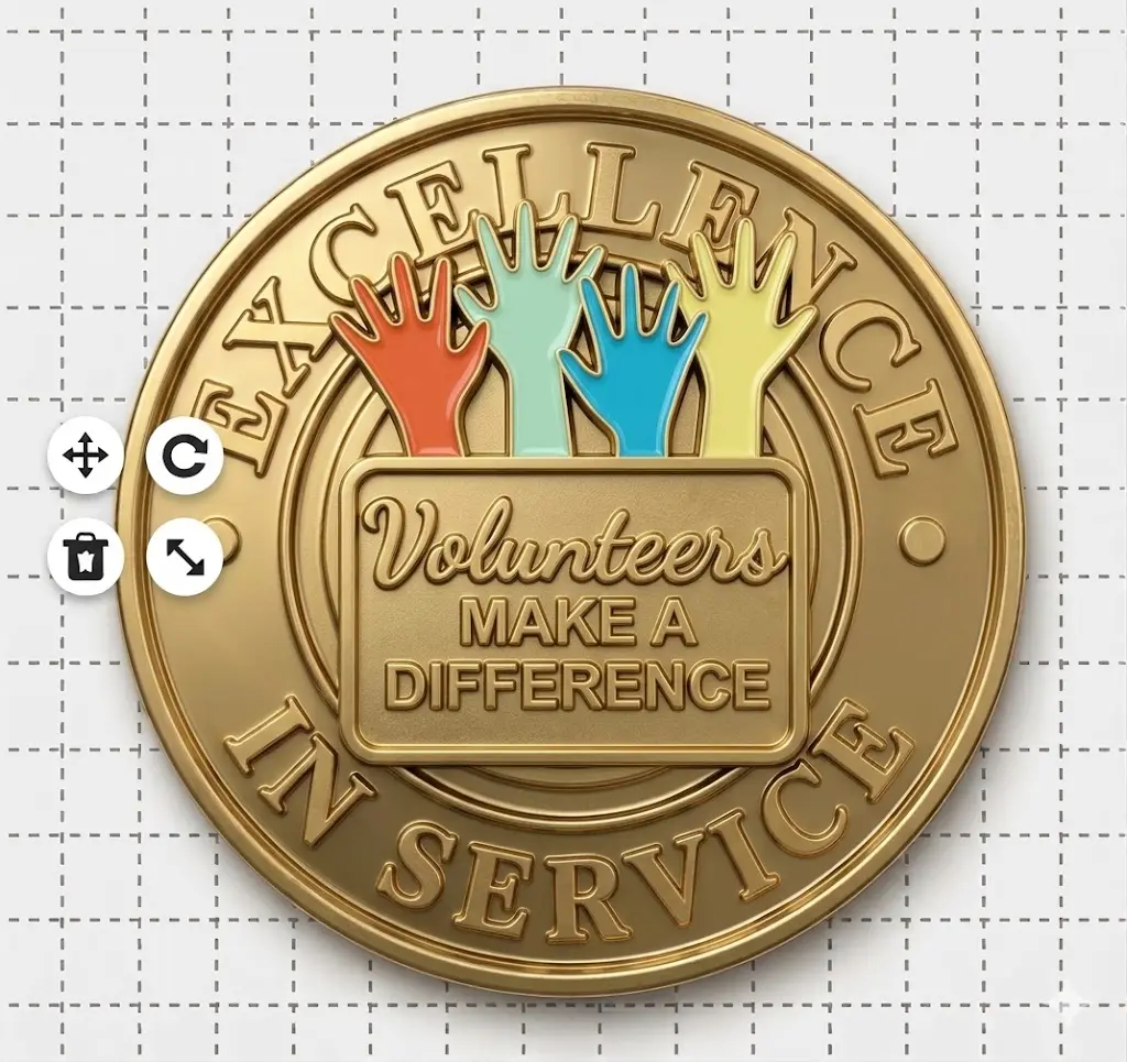 Volunteer Service Pin Template Volunteer Service Pin Template