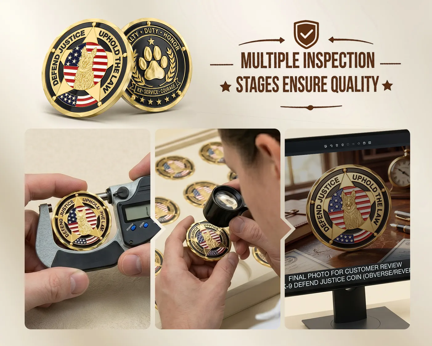 First-Piece Coin Sample Before Mass Production