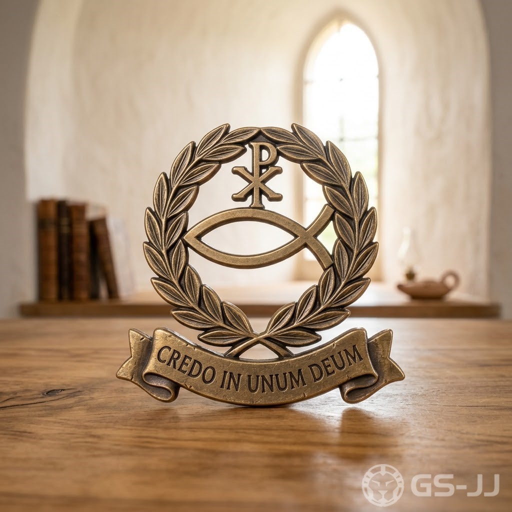 Ichthys & Chi-Rho Christian Pin Ichthys & Chi-Rho Christian Pin