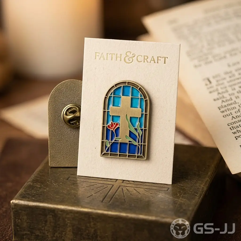 Church Window Christian Lapel Pins Church Window Christian Lapel Pins