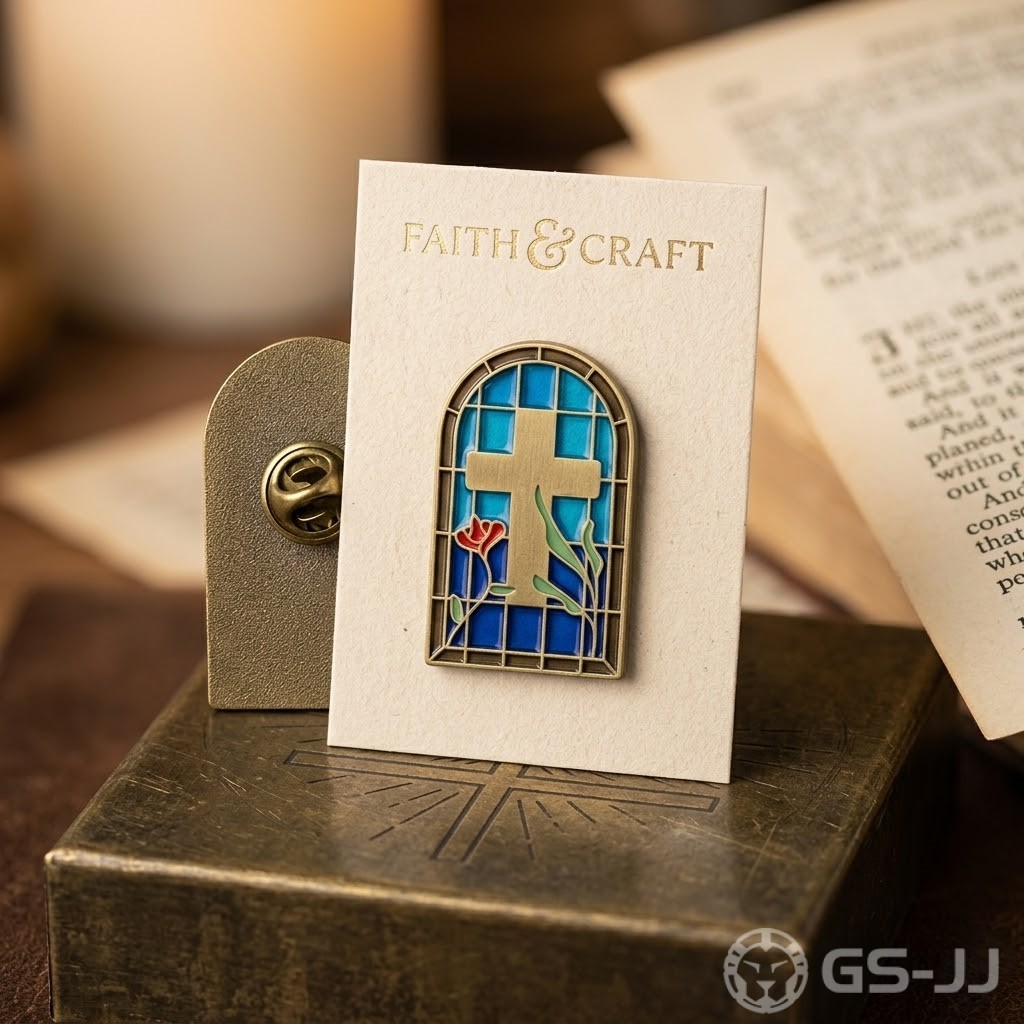 Church Window Christian Lapel Pins Church Window Christian Lapel Pins