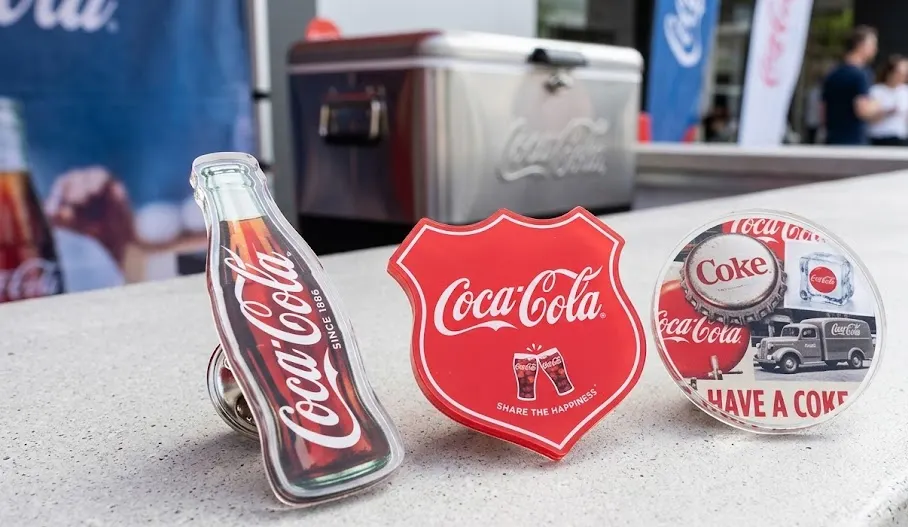 Coca Cola Acrylic Pins Coca Cola Acrylic Pins