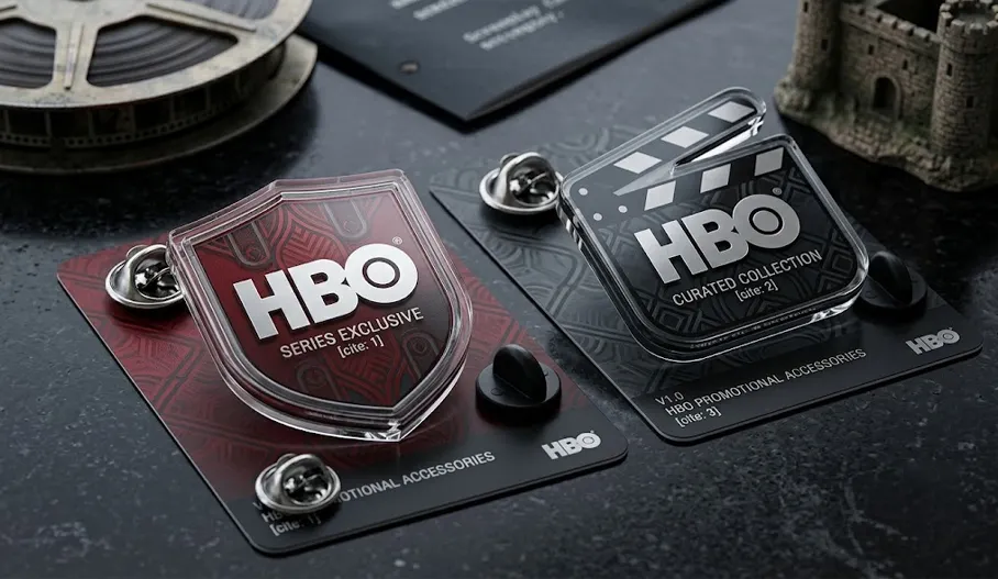 HBO Acrylic Pins HBO Acrylic Pins