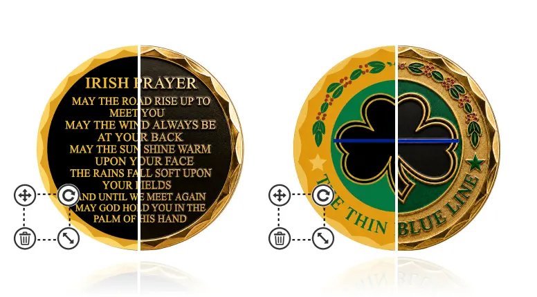 Irish Prayer Blessing Coins