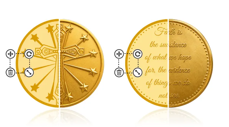 Hebrews Inspirational Christian Challenge Coins