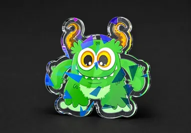 Holographic Acrylic Pins Holographic Acrylic Pins