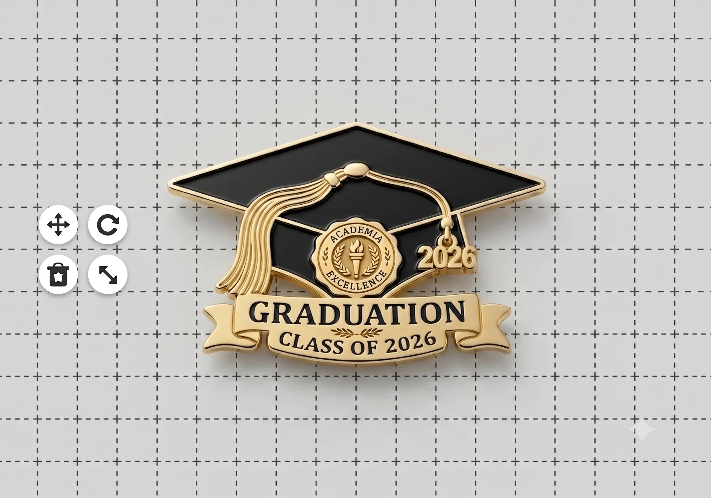 Graduation Cap Pin Template Graduation Cap Pin Template