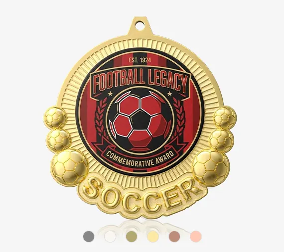 Custom Gold Football Medals