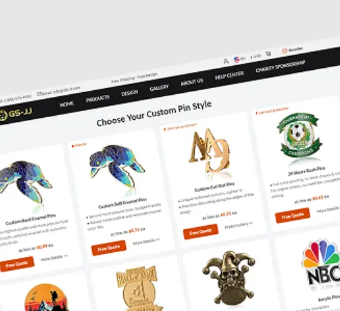 Choose pin style Choose pin style