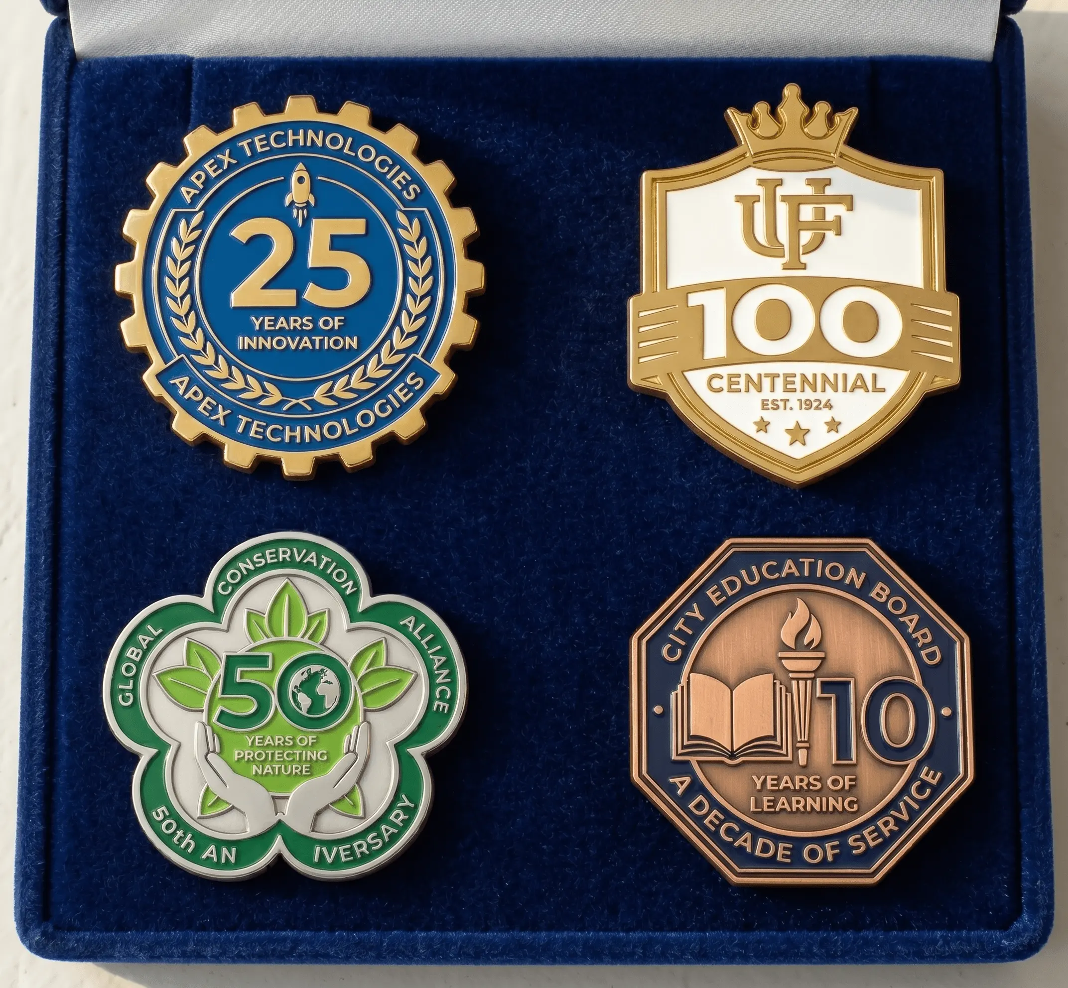 Custom Organization Anniversary Pins Custom Organization Anniversary Pins