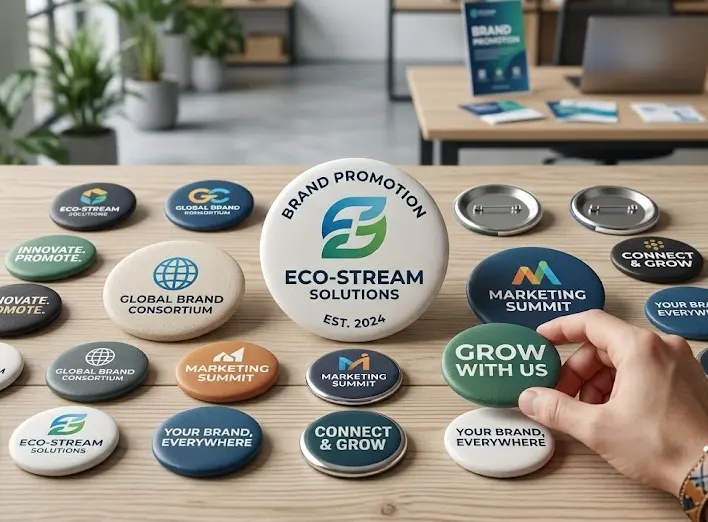 Brand Promotion Button Pins Brand Promotion Button Pins