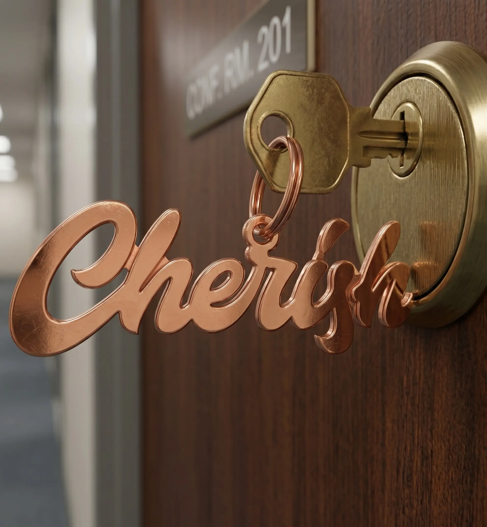 personalized keychains with name Your Office Name Keychains