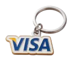 Visa Casino Custom Enamel Keychains Visa Casino Custom Enamel Keychains