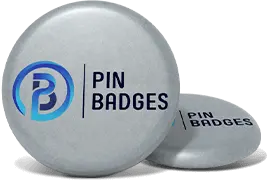 Silver Paper Button Pins