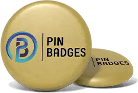 Gold Paper Button Pins