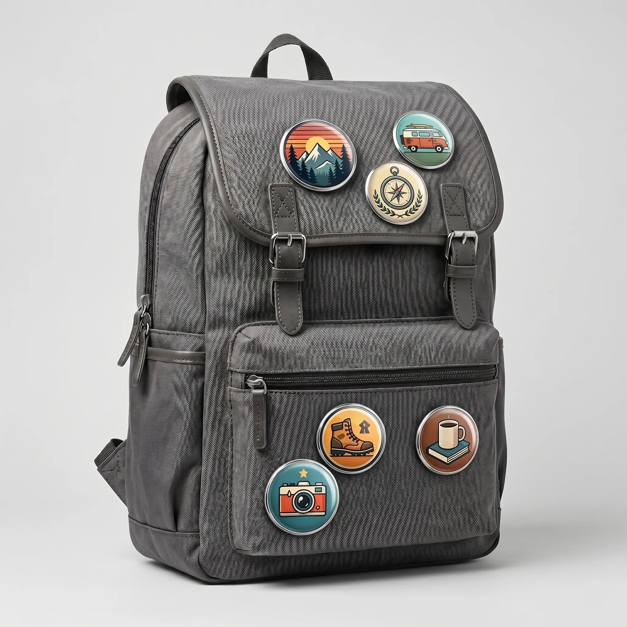Button Pins for Backpacks