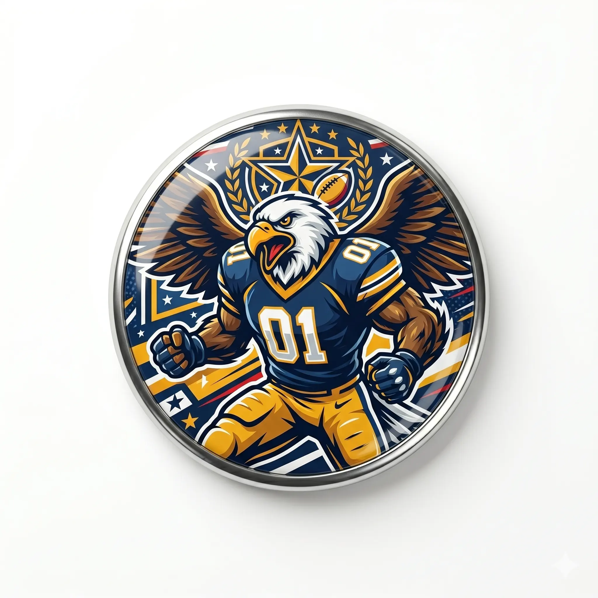 Sports Button Pins