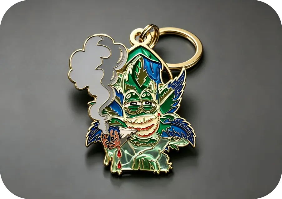 Translucent custom metal keychain Translucent custom metal keychain