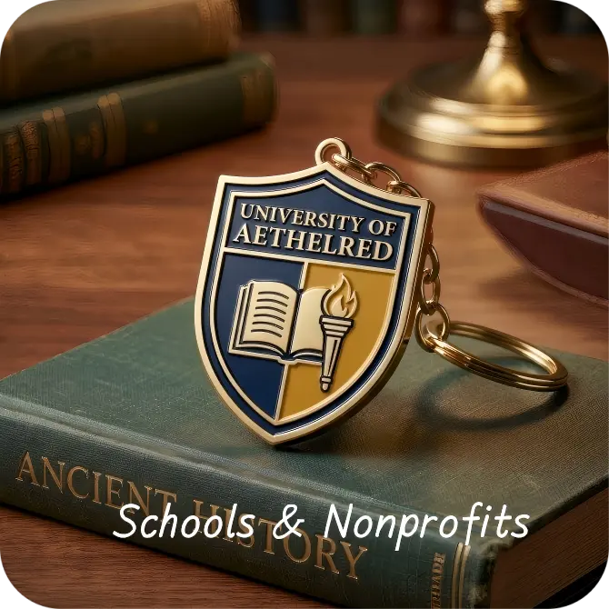 University hard enamel keychain University hard enamel keychain