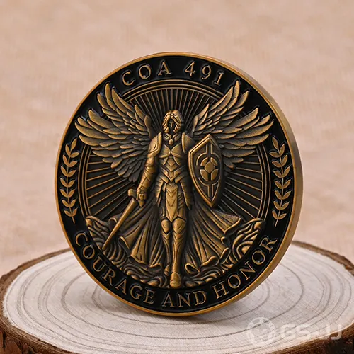 Wings of Glory Engraved Coin of Courage Wings of Glory Engraved Coin of Courage