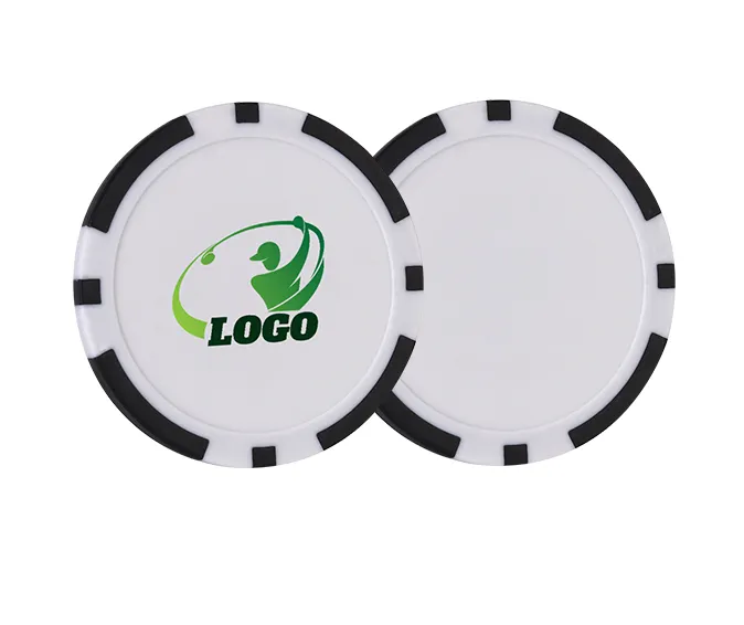 Personalized ABS Poker Chip Ball Marker with Stickers Personalized ABS Poker Chip Ball Marker with Stickers