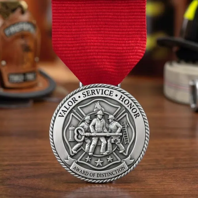 Firefighter of the Year Award Medals