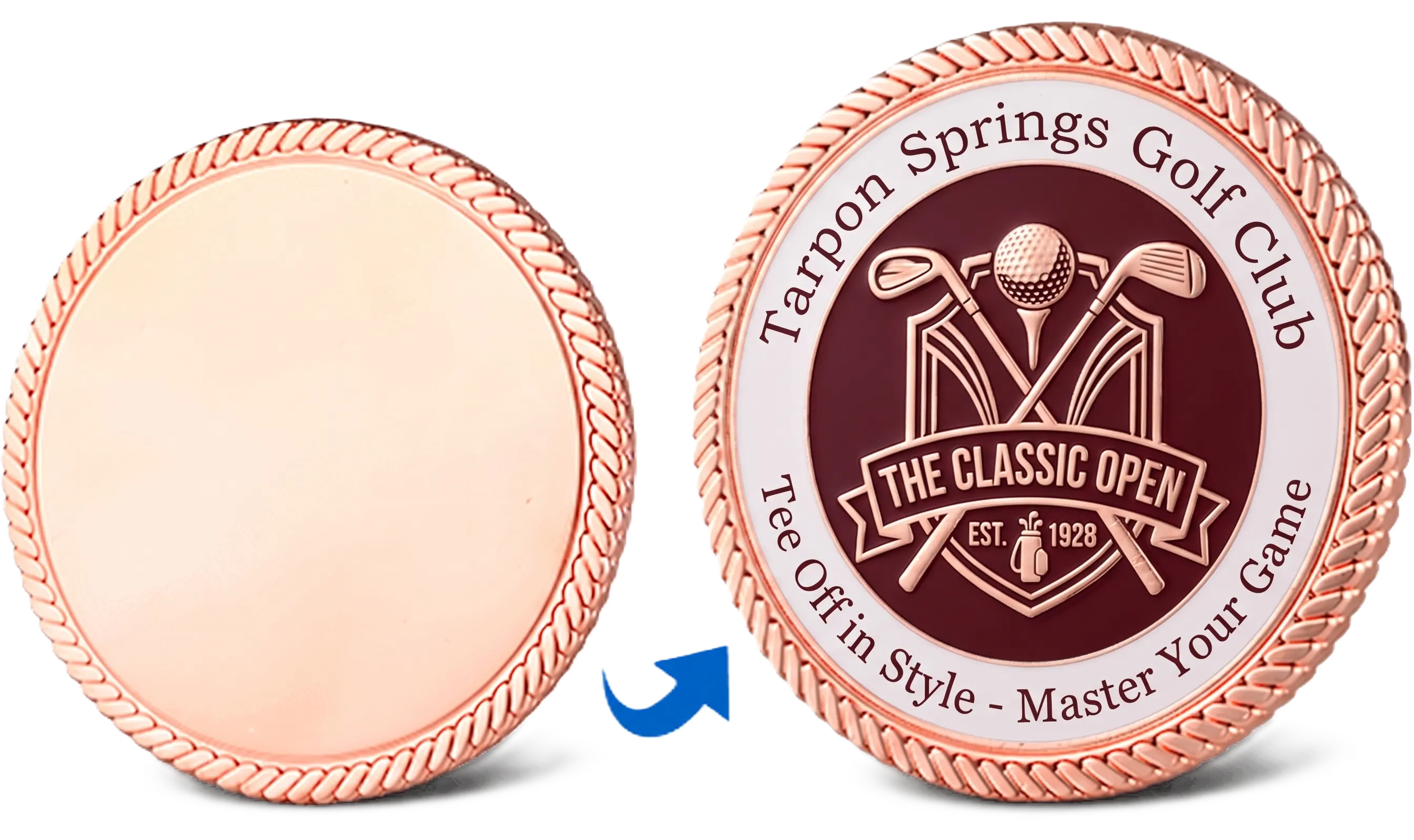 Rope Edge Golf Coin Markers Rope Edge Golf Coin Markers