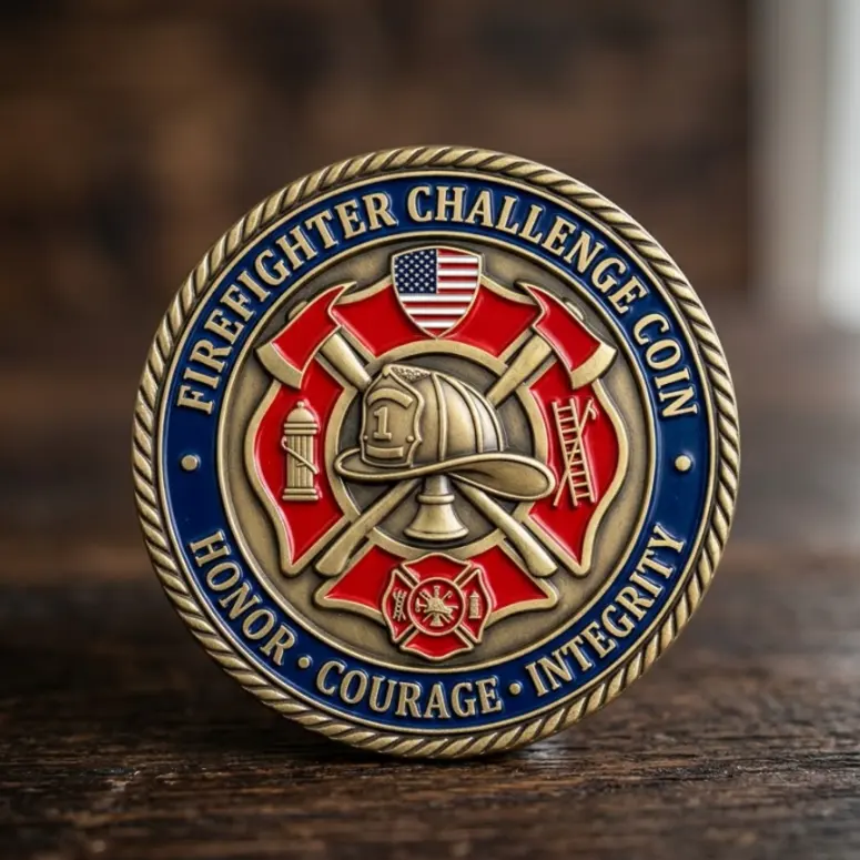 Custom Firefighter Challenge Coins