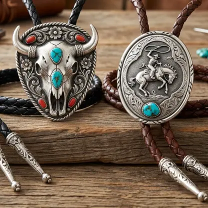 Custom Cowboy Bolo Ties