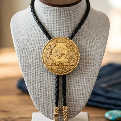 Custom Gold Finish Bolo Ties