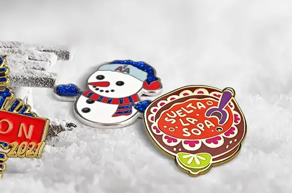 Snow Man Hard Enamel Pins
